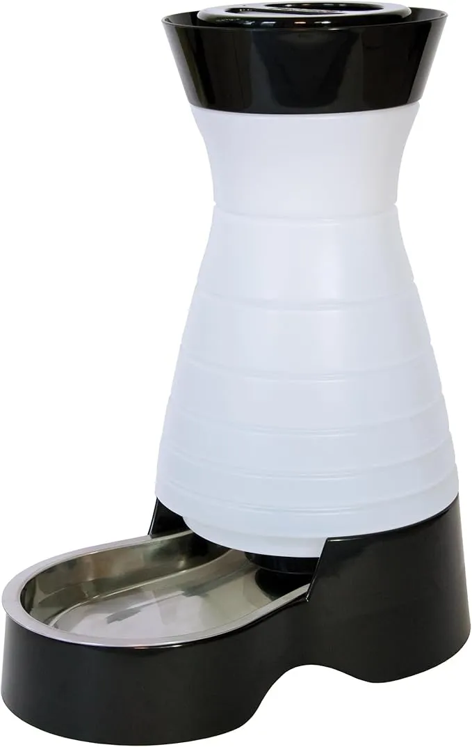 PetSafe Healthy Pet Water Station - Small, 64 oz Capacity - Gravity Pet Water Fountain, Automatic Cat Water Fountain, Dog Water Fountain, Water Dispenser - Removable Stainless Steel Bowl Included product image