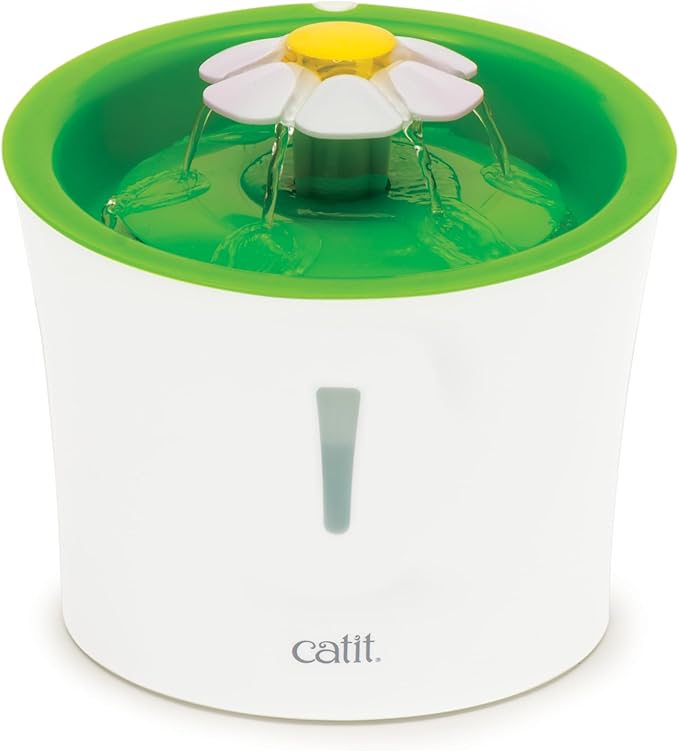 Catit LED Flower Fountain with Triple Action Filter, Cat Drinking Water Fountain, 3 L — image 1