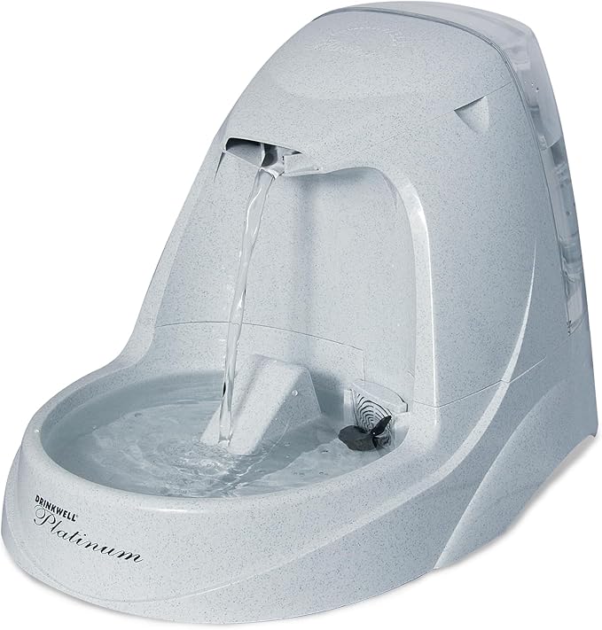 PetSafe Drinkwell Platinum Dog and Cat Water Fountain, Automatic Drinking Fountain for Pets, 168 Ounce,Grey — image 1