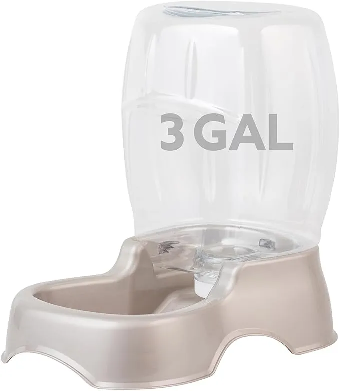 Petmate Pet Cafe Cat and Dog Water Dispenser - Water Bowl for Cats and Dogs, USA Made, 3 GAL, Pearl Tan product image