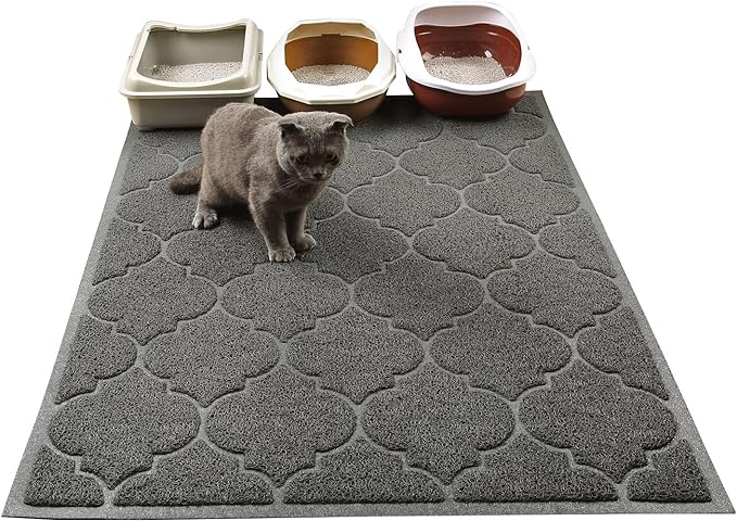 LittleTiger Cat Litter Mat, XL Super Size, Phthalate Free, Easy to Clean, 46x35 Inches, Durable, Soft on Paws, Large Litter Mat. — image 1