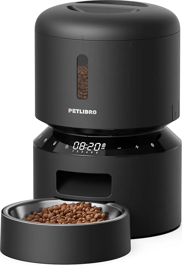 PETLIBRO Automatic Cat Feeder – 3L Programmable Pet Food Dispenser with Airtight Storage, Timed Portion Control, Voice Meal Call & Dual Power Supply, Clog-Free Healthy Feeding for Cats & Small Dogs product image