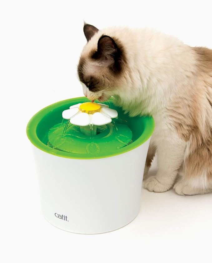 Catit LED Flower Fountain with Triple Action Filter, Cat Drinking Water Fountain, 3 L — image 2
