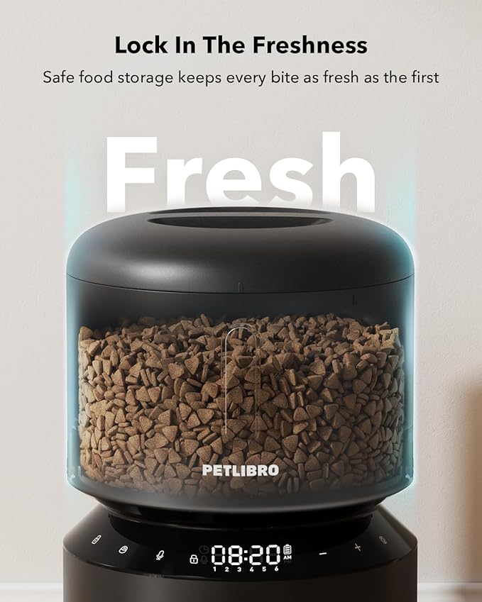 PETLIBRO Automatic Cat Feeder – 3L Programmable Pet Food Dispenser with Airtight Storage, Timed Portion Control, Voice Meal Call & Dual Power Supply, Clog-Free Healthy Feeding for Cats & Small Dogs — image 2