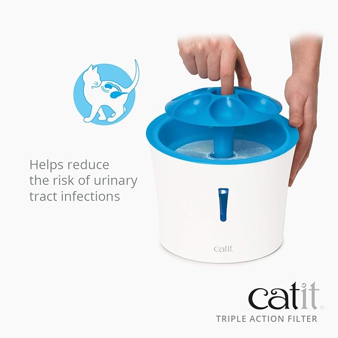 Catit Triple Action Replacement Original Water Fountain Filters, 5 Pack – Official Replacement Filters for Catit Cat Drinking Water Fountains — image 2