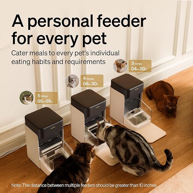 PETLIBRO RFID Automatic Cat Feeder, Collar Tag-Activated Personalized Meals, 5G&2.4G Wi-Fi Programmable Cat Food Dispenser with Cats Recognition & Diet Tracking for Multi-Pet Homes and Different Diets — image 2
