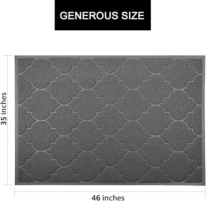 LittleTiger Cat Litter Mat, XL Super Size, Phthalate Free, Easy to Clean, 46x35 Inches, Durable, Soft on Paws, Large Litter Mat. — image 4