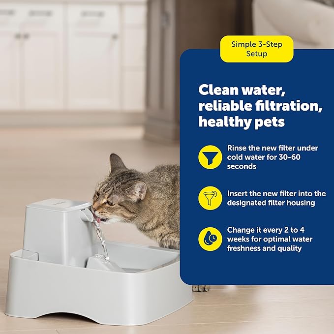 PetSafe Drinkwell Avalon & Pagoda Fountain Activated Carbon Filters - Better Hydration Choice - Long-Lasting Purity - Odor-Free Drinking - Universal Filter Replacement - 4 Pack — image 4