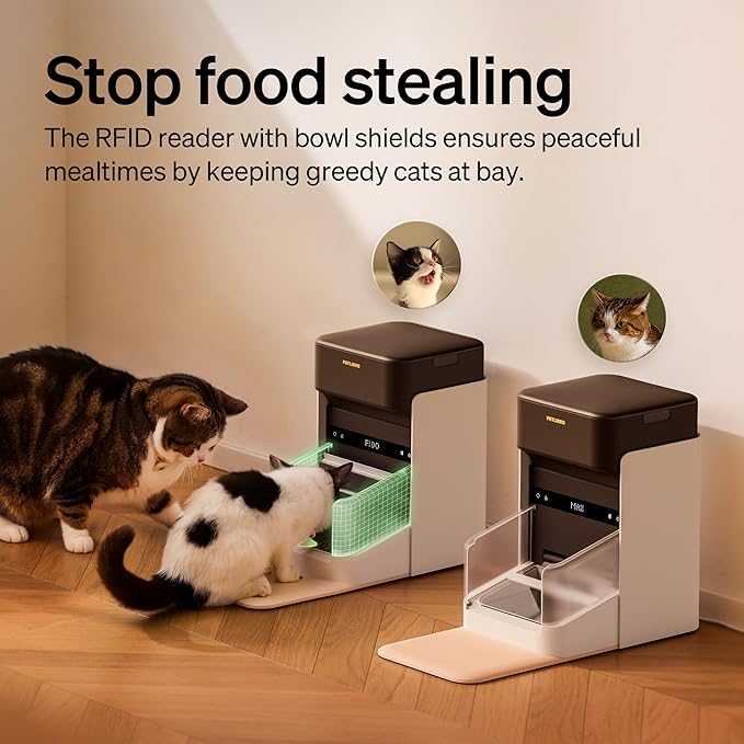 PETLIBRO RFID Automatic Cat Feeder, Collar Tag-Activated Personalized Meals, 5G&2.4G Wi-Fi Programmable Cat Food Dispenser with Cats Recognition & Diet Tracking for Multi-Pet Homes and Different Diets — image 4
