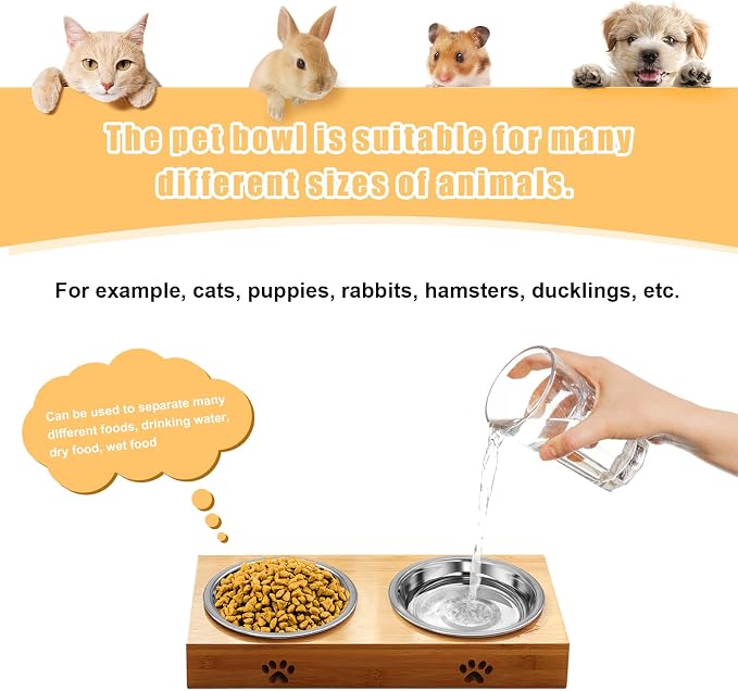 Stainless Steel Cat Bowl-Shallow Wide Flat Cats Food Bowls,Metal Kitten Dishes Whisker Friendly Fatigue Relief,Replacement Basic Kitty Plates for Elevated Stand,Dishwasher Safe（Set of 5） — image 6