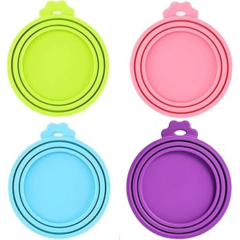 4 Pack Pet Food Can Cover Silicone Can Lids for Dog and Cat Food(Universal Size, One fit 3 Standard Size Food Cans) — image 6