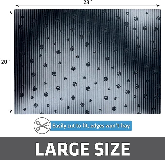 Drymate Cat Litter Box Mat, Litter Trapping Mat, Waterproof, Urine-Proof, Absorbent, Machine Washable, Soft on Paws, Contains Mess, Protects Floors, Kitten Supplies, Gray, 20x28 — image 6
