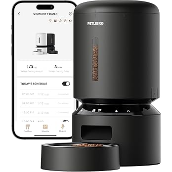 PETLIBRO Automatic Cat Feeder, 5G WiFi Automatic Dog Food Dispenser with Freshness Preservation, 5L Timed Pet Feeder with Low Food Sensor, Up to 10 Meals Per Day, Granary Black — image 7