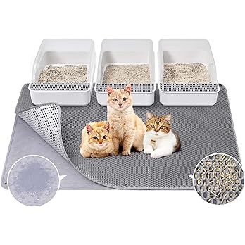 Fostanfly Cat Litter Mat - Extra Large XL 45"x 27" Cat Litter Trapping Mat, Machine Washable Double Layer Design, Urine & Waterproof for Kitty- Easy Clean for Floor — image 7