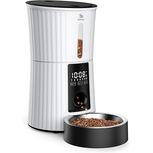IMIPAW Automatic Cat Feeders, 3L Timed Cat Dry Food Dispenser with Desiccant Bags, Dual Power Supply, Programmable Portion Size, 6 Meals, 20 Portions Per Day, Auto Pet Feeder for Cats and Small Dogs — image 11