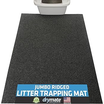 Drymate Cat Litter Box Mat, Litter Trapping Mat, Waterproof, Urine-Proof, Absorbent, Machine Washable, Soft on Paws, Contains Mess, Protects Floors, Kitten Supplies, Charcoal, 30x45 Jumbo XXL — image 7