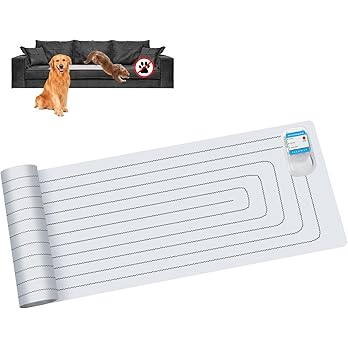 SEERWAY Scat Pet Shock Mat Indoor, Safe Shock Training Pads for Dogs and Cats, Electric Repellent Mat Keeps Pets Off Couch, Sofa, Counter Top, 3 Training Modes, 60"x12" Rectangular, Battery Operated — image 7