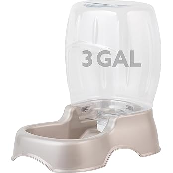 Petmate Pet Cafe Cat and Dog Water Dispenser - Water Bowl for Cats and Dogs, USA Made, 3 GAL, Pearl Tan — image 7