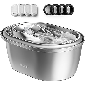 PETLIBRO Stainless Steel Cat Water Fountain, 101oz/3L Pet Water Fountain for Cats Inside, Food-Grade Dog Water Fountain, Automatic Cat Water Dispenser — image 7