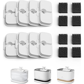 PETLIBRO 4 Packs Replacement Filters for Dockstream Cat Water Fountain PLWF105/PLWF115/PLWF005, 2 Months Set of Replacement Filters for Ultra Quiet Pet Water Fountain — image 8