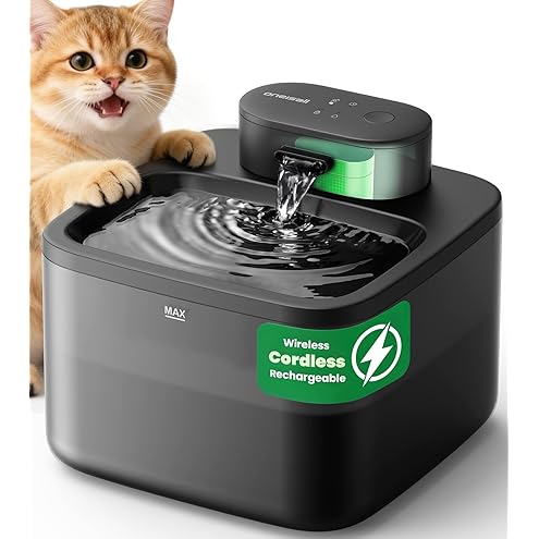 Wireless Cat Water Fountain Cordless: Battery Operated Cat Fountain - 108oz/3.2L Automatic Pet Water Dispenser Rechargeable Drinking Fountains for Cats Indoor with Motion Sensor Multiple Cats and Dogs — image 8