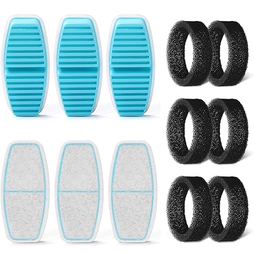 BEMOONY Cat Water Fountain Filters: Pet Water Fountain Replacement Filter - 12 Packs of Cat Fountain Filters (6 Carbon Filters + 6 Sponges) - Multiple Filtration Please Replace it Every 2-3 Weeks — image 8