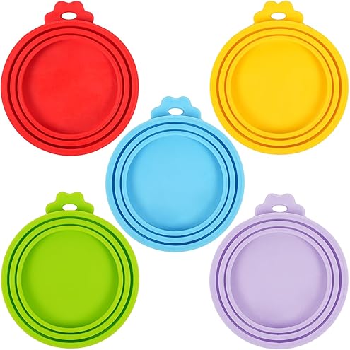 4 Pack Pet Food Can Cover Silicone Can Lids for Dog and Cat Food(Universal Size, One fit 3 Standard Size Food Cans) — image 8