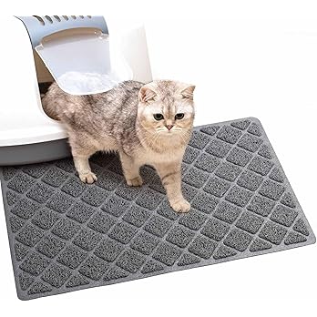 BOOMIBOO Cat Litter Mat Litter Box Mat，Litter Trapping Mat Premium Durable PVC Pad, 23 x 14 Inches, Easy to Clean，Non-Slip，Urine Waterproof — image 8