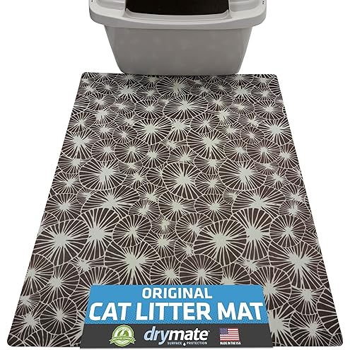 Drymate Cat Litter Box Mat, Litter Trapping Mat, Waterproof, Urine-Proof, Absorbent, Machine Washable, Soft on Paws, Contains Mess, Protects Floors, Kitten Supplies, Gray, 20x28 — image 9