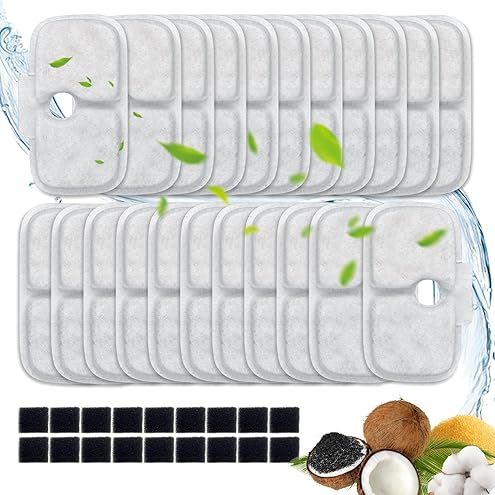 PETLIBRO Replacement Filters for Dockstream Cat Water Fountain PLWF106/PLWF116/PLWF115/PLWF105/PLWF005, 4 Months Set of Replacement Filters for Ultra Quiet Cat Fountain, 8 Count for Pet Water Fountain — image 9