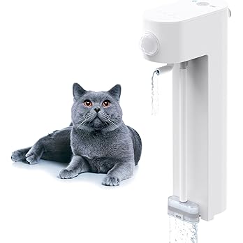 uahpet Cat Water Fountain, Wireless & Battery Operated 2L/67oz Pumpless Automatic Pet Fountain with Motion Sensor, Food-Grade ABS Tray, Easy to Clean Water Dispenser for Cats — image 9