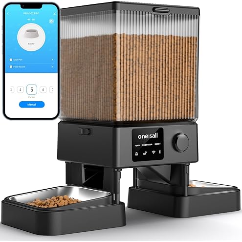 PETLIBRO Automatic Cat Feeder for 2 Cats, 5G&2.4G WiFi Pet Feeders, 5L Programmable Cat Food Dispenser with Airtight Lock-Fresh Technology, Dual Stainless Steel Bowls, Low Food Sensor — image 9