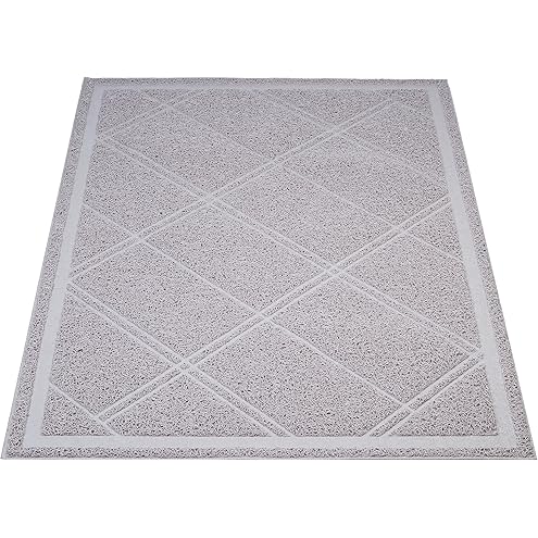 GORILLA GRIP Cat Litter Box Mat, Cushioned Coil Mesh Litter Trapping Mats, Scatter Control Supplies for Less Mess, Phthalate Free, Ultra Deep Catch Grooves, Rinse or Vacuum to Clean, 24x17 Gray — image 10