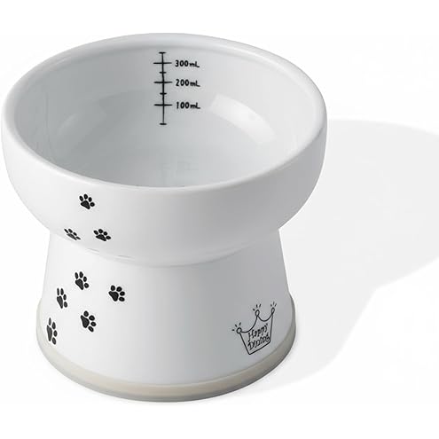 Necoichi Raised Cat Food Bowl – Ceramic Elevated Cat Bowl for Whisker & Neck Fatigue, Dishwasher Microwave Safe – Non-Slip & Anti Vomiting Ergonomic Design (Cats, Regular, 1-Cup Capacity) — image 9