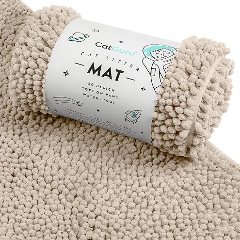 Neater Pets Jute Cat Litter Trapping Mat - Catches Spilled Litter Mess from Kitty Litter Box to Protect Floors, Soft on Cats Paws, Anti-Skid Backing, Easy to Clean, Beige, 24" x 36" — image 10