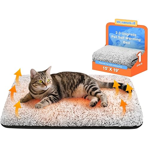 K&H PET PRODUCTS Self-Warming Cat Bed Pad, Self Heating Pad for Outdoor Cat Houses, Warming Mat for Indoor Pet Beds & Furniture, Reversible Blanket, Machine Washable - Small 21 X 17in Gray/ Black — image 10