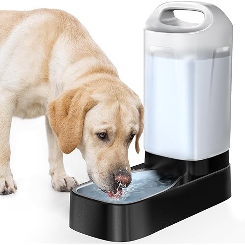 Heouvo 2.5 Gallon Automatic Dog Water Dispenser【Wide Mouth for Easy Hand-in Cleaning】【Removable Stainless Steel Bowl】, Gravity Refilling Large Capacity for Cats and Dogs, Multi-Pet Homes — image 10
