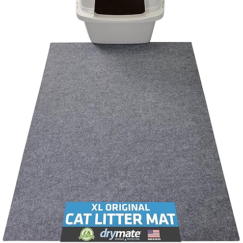 WePet Cat Litter Box Mat, Kitty Premium PVC Pad, Durable Trapping Rug, Phthalate Free, Urine-Resistant, Scatter Control, XXL 47 x 36 Inch, Grey — image 10
