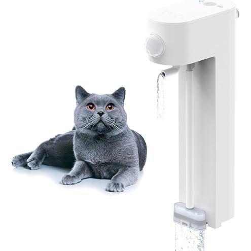 uahpet Cat Water Fountain, Wireless & Battery Operated 2L/67oz Pumpless Automatic Pet Fountain with Motion Sensor, Food-Grade ABS Tray, Easy to Clean Water Dispenser for Cats — image 10
