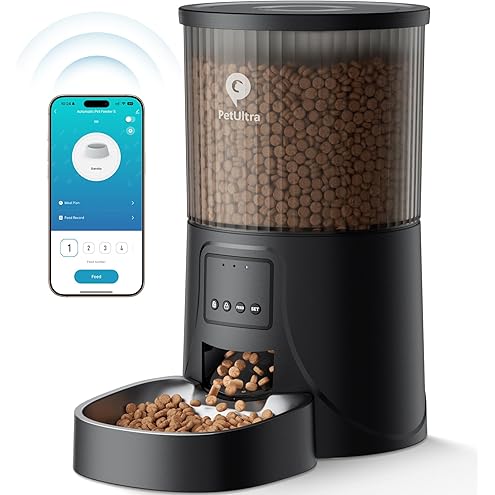 PETULTRA Automatic Cat Feeder: 4L Timed Cats Food Dispenser Programmable 1-6 Meal for Cat and Small Medium Dog- Auto Pet Feeder Easy to Set Up Dual Power Supply with Desiccant Bag| Detachable Washable — image 11
