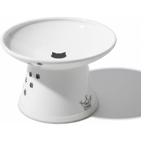 CEEFU 2 Elevated Ceramic Cat Bowls Extra Wide for Food & Water – Whisker Fatigue Shallow Food Dish, Lead & Cadmium-Free, Raised Height for Cats, Sage Green — image 11