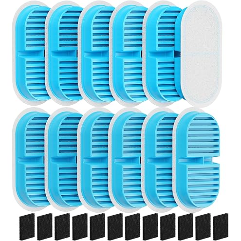 BEMOONY Cat Water Fountain Filters: Pet Water Fountain Replacement Filter - 12 Packs of Cat Fountain Filters (6 Carbon Filters + 6 Sponges) - Multiple Filtration Please Replace it Every 2-3 Weeks — image 11
