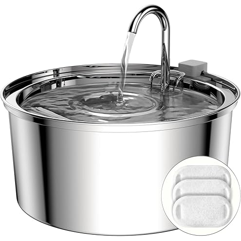 KittySpout Stainless Steel Cat Water Fountain Automatic Drinking Fountain, Quiet Circulating Water Bowl, Dishwasher Safe, Indoor Pet Fountain for Hydrated Healthy Cats (Stainless Steel, 4L Corded) — image 11