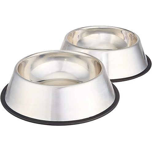 PEGYY11 Nonslip Stainless Steel Dog Cat Bowls, 2 US Cup, 2 Count — image 11