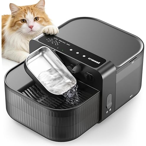 Wireless Cat Water Fountain No Filters, Wastewater Separation, FEELNEEDY Stainless Steel Bowl, 3.5L Pet Water Fountain for Cats & Dogs Dispenser, White — image 12