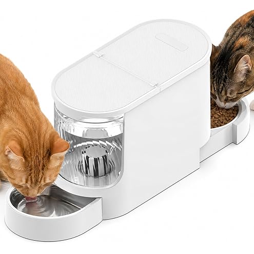 Gardner Pet Automatic Gravity Cat Food Feeder and Water Dispenser Stainless Steel Two-in-One Set Large Capacity Dispenser for Pets Dogs, Puppies, Kittens-(0.8 Gallons x 2) — image 12