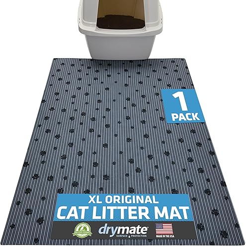 GORILLA GRIP Cat Litter Box Mat, Cushioned Coil Mesh Litter Trapping Mats, Scatter Control Supplies for Less Mess, Phthalate Free, Ultra Deep Catch Grooves, Rinse or Vacuum to Clean, 24x17 Gray — image 13
