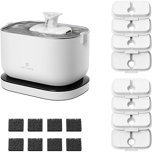 PETLIBRO Replacement Filters for Dockstream Cat Water Fountain PLWF106/PLWF116/PLWF115/PLWF105/PLWF005, 4 Months Set of Replacement Filters for Ultra Quiet Cat Fountain, 8 Count for Pet Water Fountain — image 12
