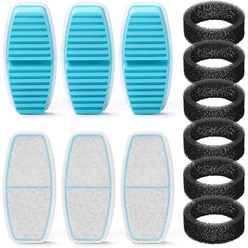 BEMOONY Cat Water Fountain Filters: Pet Water Fountain Replacement Filter - 12 Packs of Cat Fountain Filters (6 Carbon Filters + 6 Sponges) - Multiple Filtration Please Replace it Every 2-3 Weeks — image 12