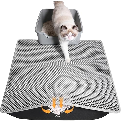 Double Layer Cat Litter Mat, 24x15 Inch Waterproof Litters Box Mat, Non-Slip Cat Mat for Litter Box — image 12